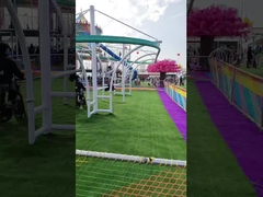 Interacción entre padres e hijos Zip line de niños swing al aire libre sin electricidad