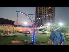 Nuevo diseño de mano de obra Tirar de la cuerda y girar Simple Swing Ride silla voladora para niños