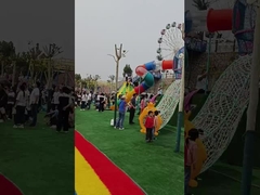 Juego de equipo de diversión de plástico para niños al aire libre pequeño de pulpo para jardín