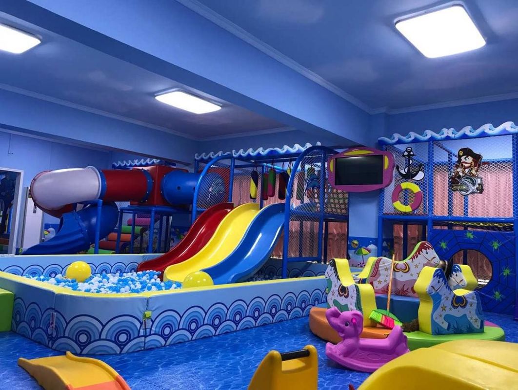 El tema del mundo marino bebé fuerte travieso patio de recreo interior casa de juegos suave pequeño parque de aventuras