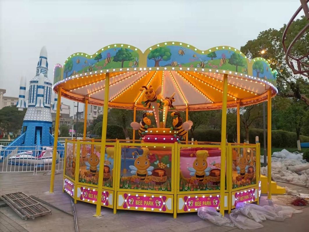 18 Personas Instalaciones de entretenimiento para niños Bee Like Spray Ball Car Playground Rides 10 Personas