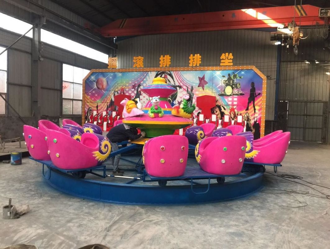 Niños 120kg Rocking Chair giratorio 1.9m/s Equipo de entretenimiento pequeño Mini Wave Row Crazy Sentado