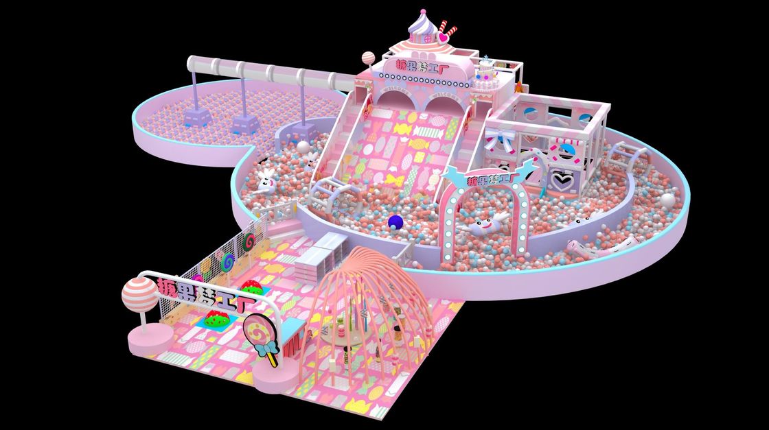 Equipo de área de juego comercial acogedor Niño seguro Equipo de área de juego interior colorido para el hogar