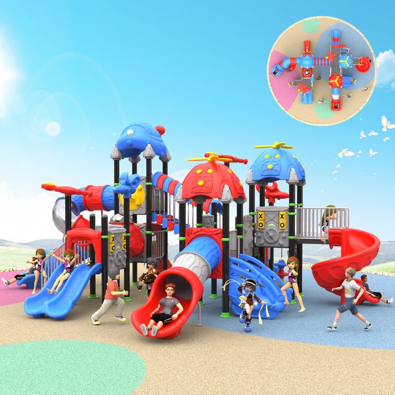 Estructura del juego Colorido Juego preescolar Equipo del patio de recreo Parque de diversiones al aire libre