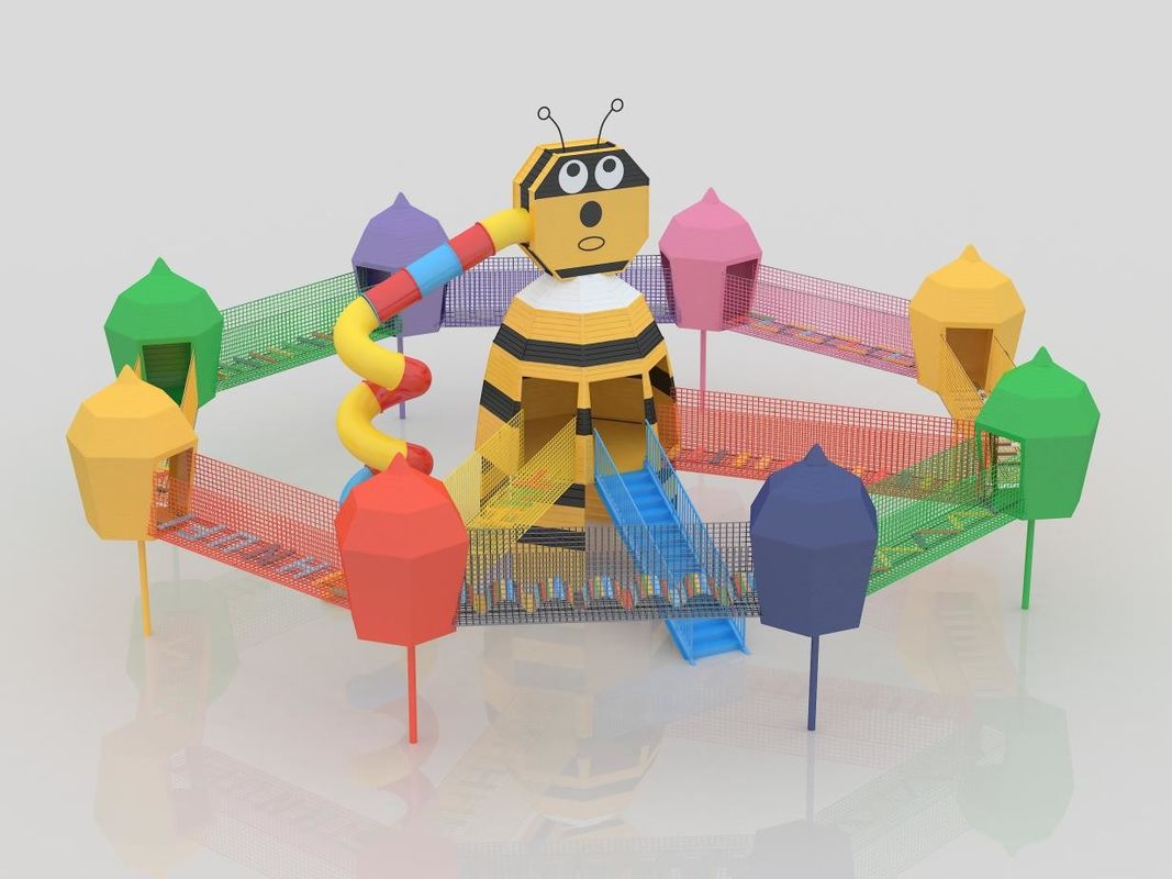 Equipo de juegos al aire libre comercial personalizado Parque de diversiones al aire libre interior colorido