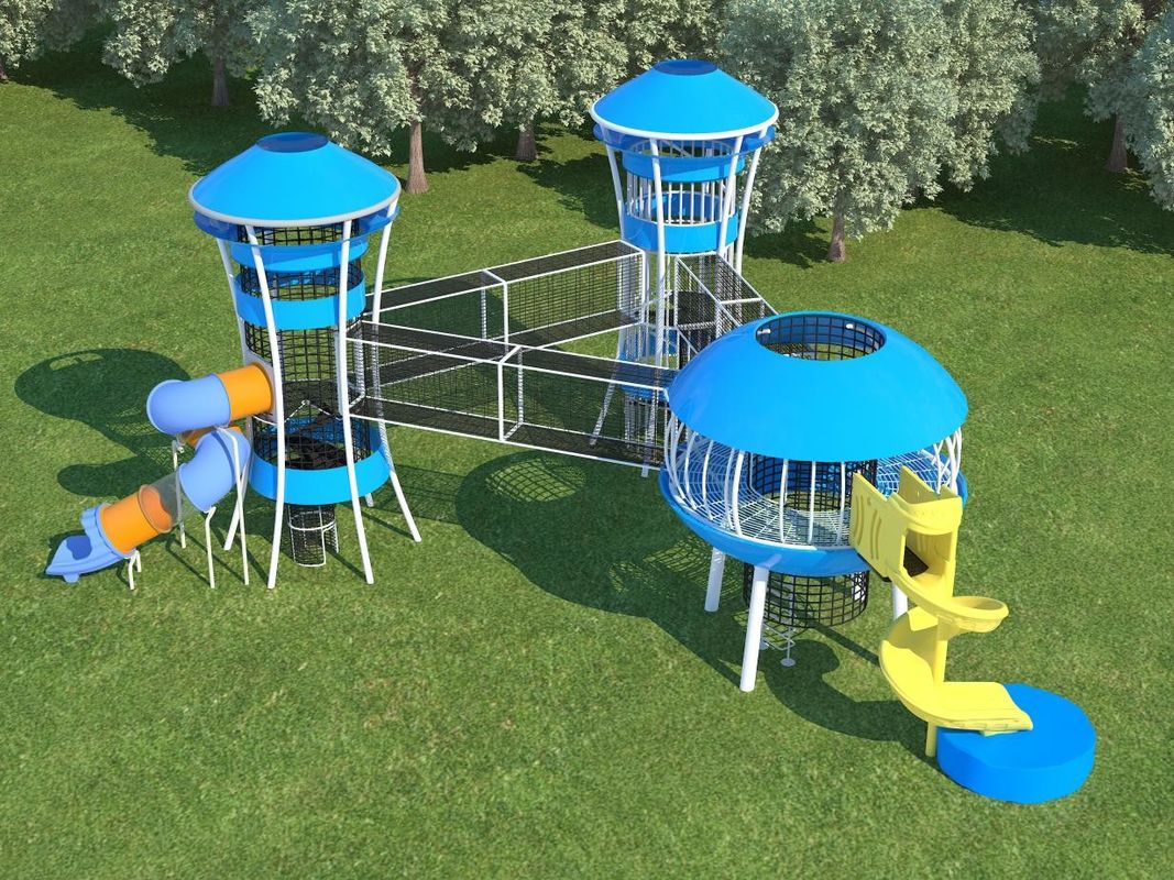 Equipo de juegos al aire libre comercial personalizado Parque de diversiones al aire libre interior colorido