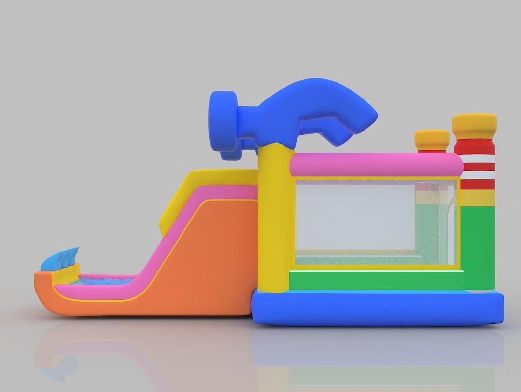 1.5m castillo inflable 75kg castillo de salto interior parque infantil casa de salto con tobogán