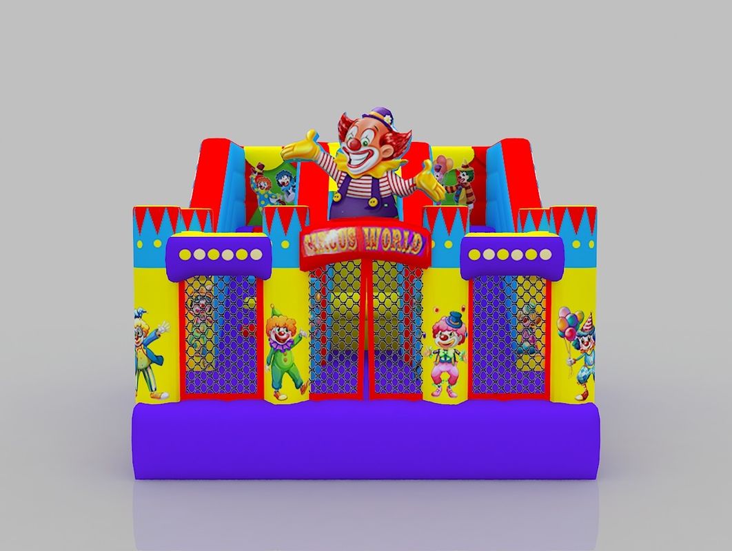 Castillo inflables para niños amarillo azul al aire libre Casa de salto alquiler de castillo con tobogán