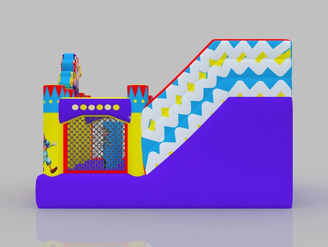Castillo inflables para niños amarillo azul al aire libre Casa de salto alquiler de castillo con tobogán