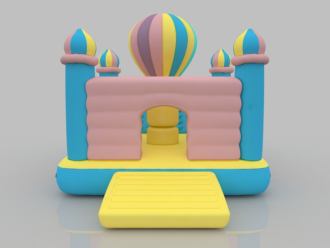 3 - 16 años de edad castillo inflable tema de globo de aire caliente casa de rebote negocio con soplador