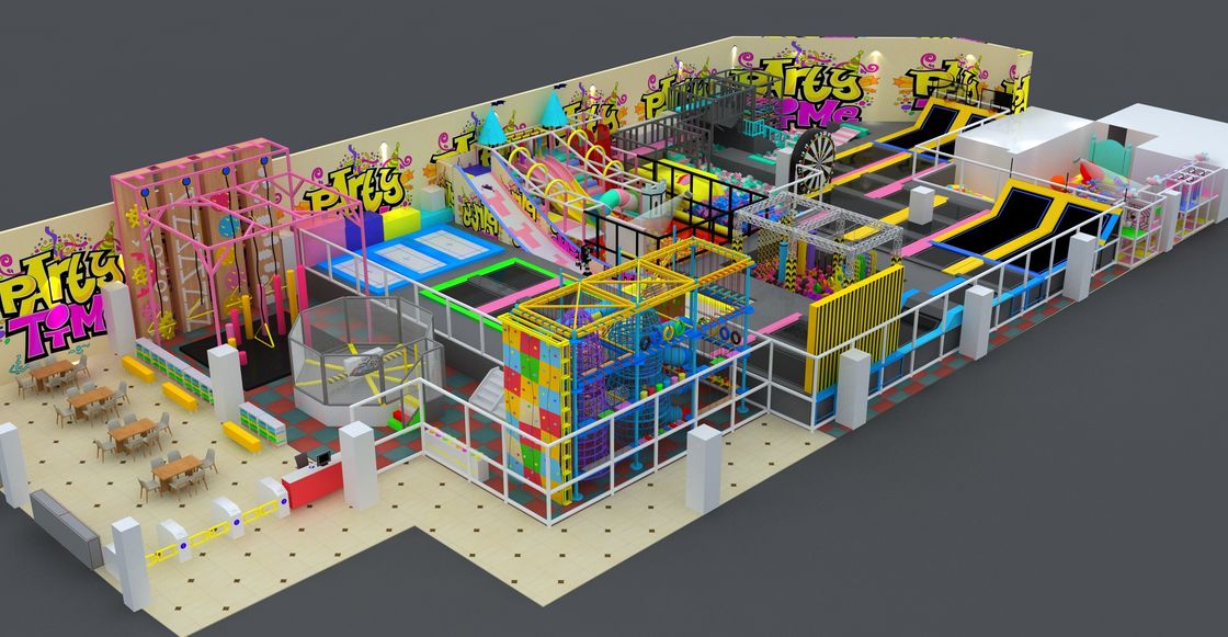 Equipo de área de juegos suave Niños Casa de juegos interior Castillo travieso Niños pequeños Juegos de diapositivas Niños Equipo de patio de juego interior