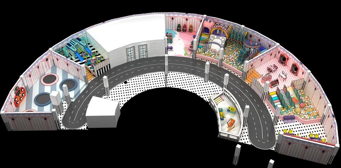 Fomenta la creatividad y las habilidades sociales Castillo travieso Parque infantil de entretenimiento interior adecuado para escuelas
