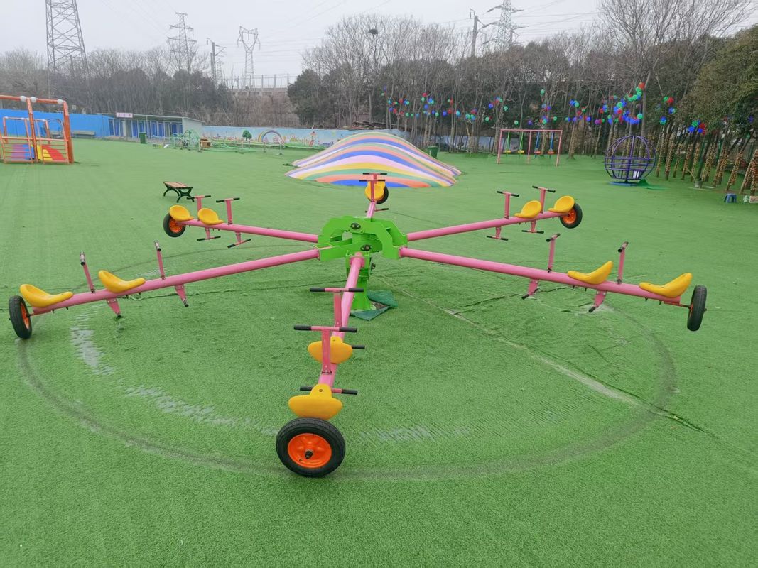 Sin motor Parque de niños de varias personas Seesaw paseos patio de juegos al aire libre tubo galvanizado Seesaw