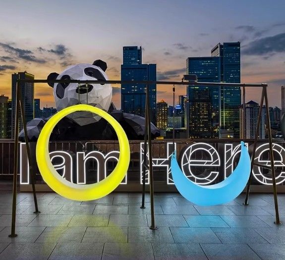 Iluminación LED Hipnotizante Construcción Segura para Columpio Impermeable Exterior, Jardín, Silla de Patio