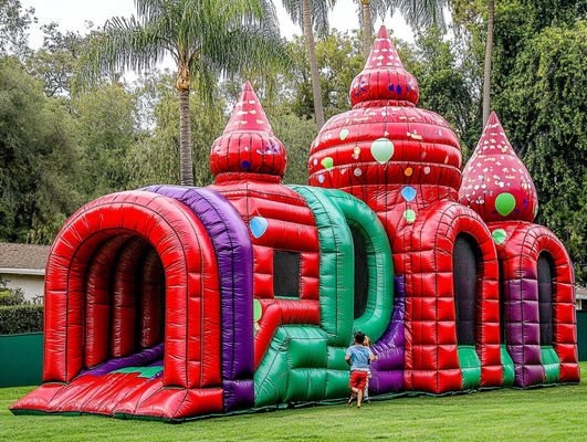Parque temático Castillo inflable Alquiler de castillo de salto Equipo de patio de juegos al aire libre