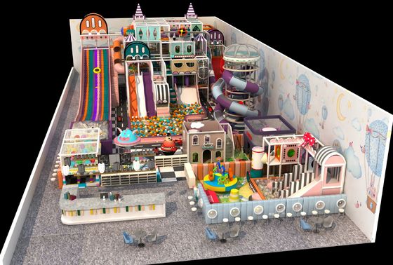 5 X 6m Fuerte Interiores Naughty Parque de juegos para niños Polipropileno seguro para adultos Parque de entretenimiento en interiores