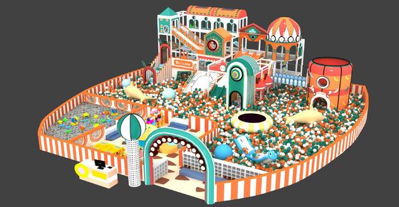 Equipos para juegos de niños suaves seguros coloridos para juegos comerciales suaves