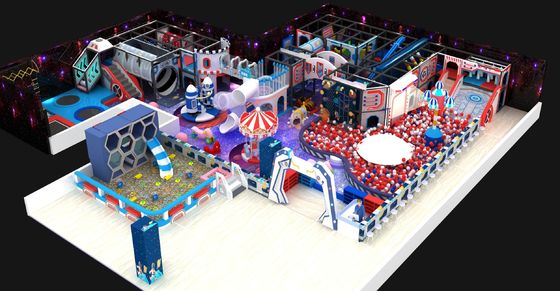 Parque temático de interiores travieso Castillo Parque de juegos comercial para niños