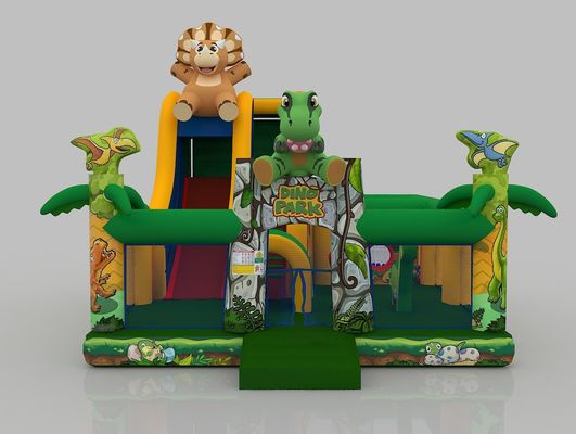 Temática de animales Casa de salto interior Aventuras Impermeable Inflable para adultos Castillo de salto