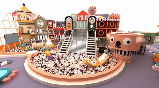 Centro de juegos personalizado Niños Castillo travieso Diseño divertido de patio de recreo interior