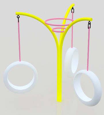 Equipamiento de columpio para parques infantiles con materiales impermeables para un rendimiento en todo clima