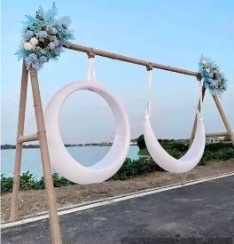 Jardín Luna Swing Seguro Construcción segura personalizable con logotipo