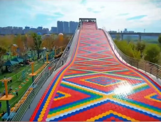 Tobogán arcoíris para exteriores para parques infantiles, duradero y divertido para todas las edades